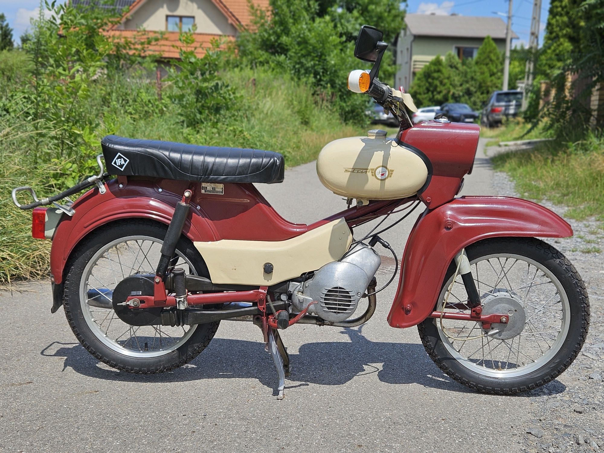 Simson SR4 - 2 Star (szpak) duża motorynka Komar schwalbe kolekcja
