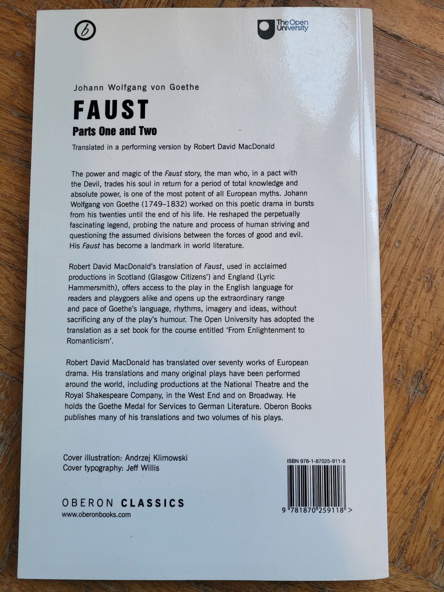 Faust Goethe Oberon classics