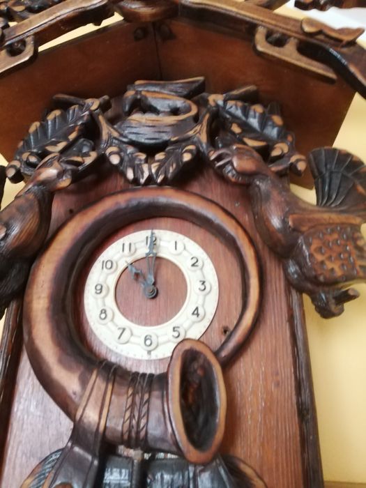 Zegar drewniany myśliwski