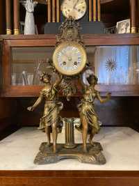 Antyczny francuski zegar około 1850r