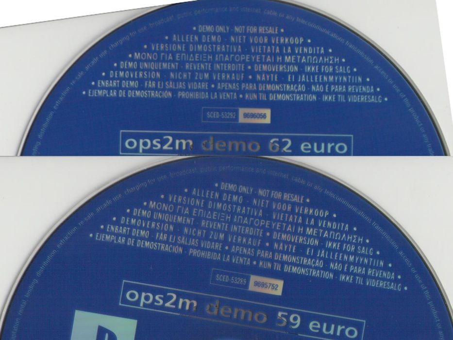 Demos PS1 e PS2 PlayStation 1 e PlayStation 2