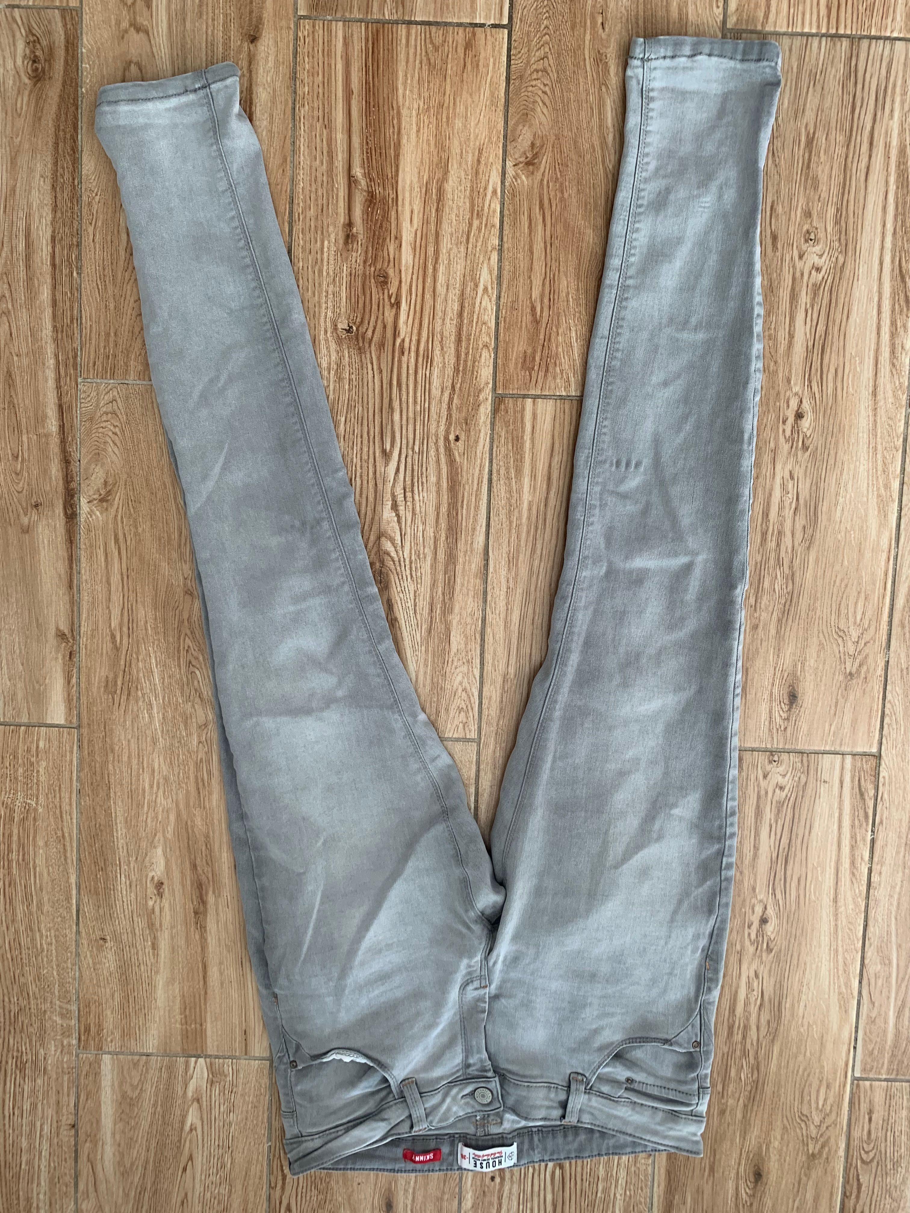 Spodnie szare jeans 38/M