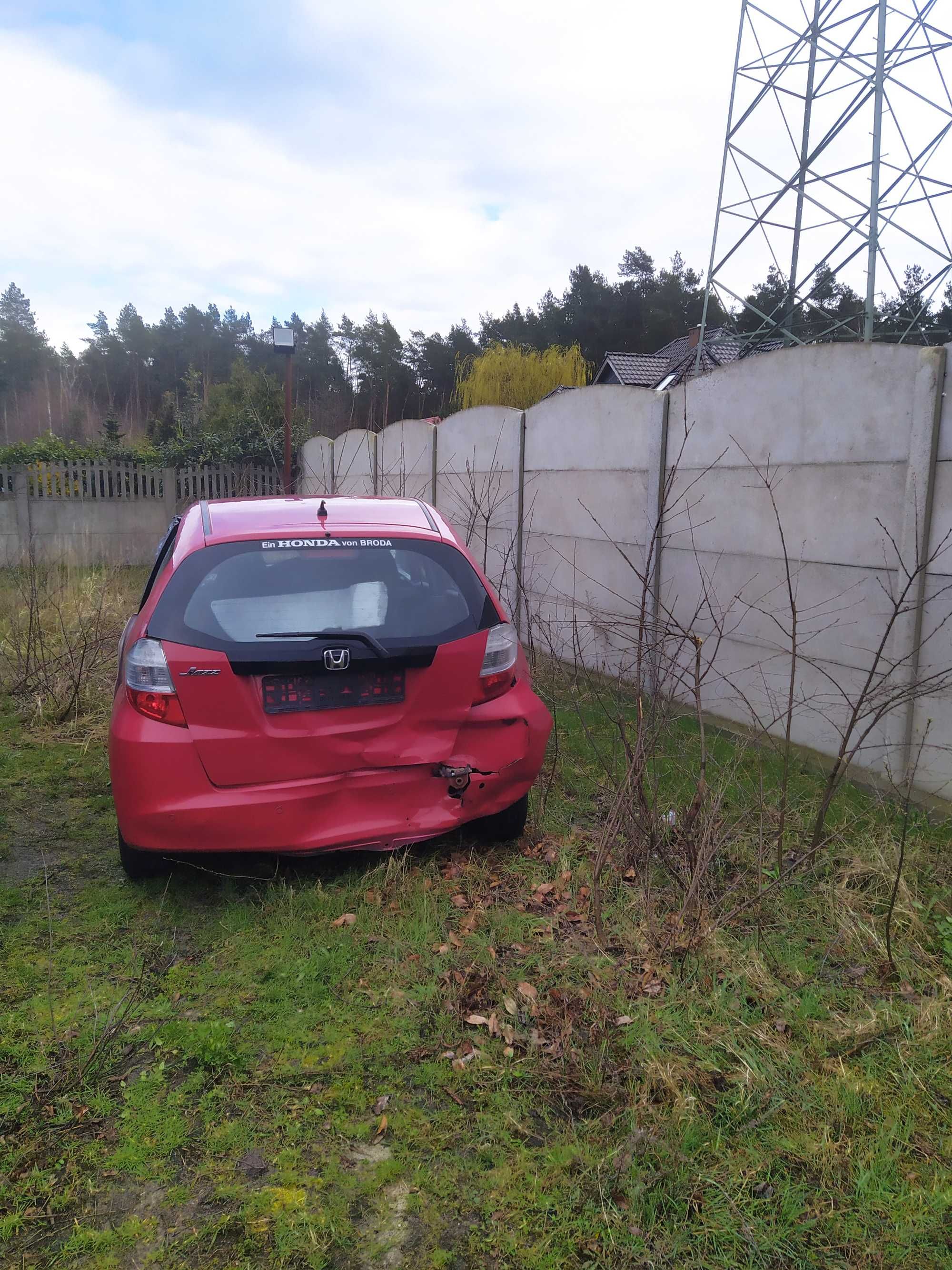 Honda Jazz 1.4 2008 rok uszkodzona