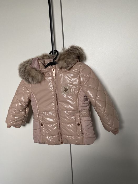 Nowa śliczna kurteczka zimowa dla dziewczynki River Island 74cm