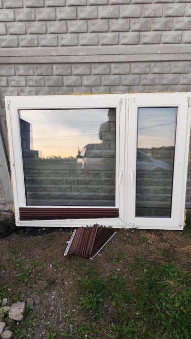 Okna okno z demontażu 163x121 dwuszybowy Drutex