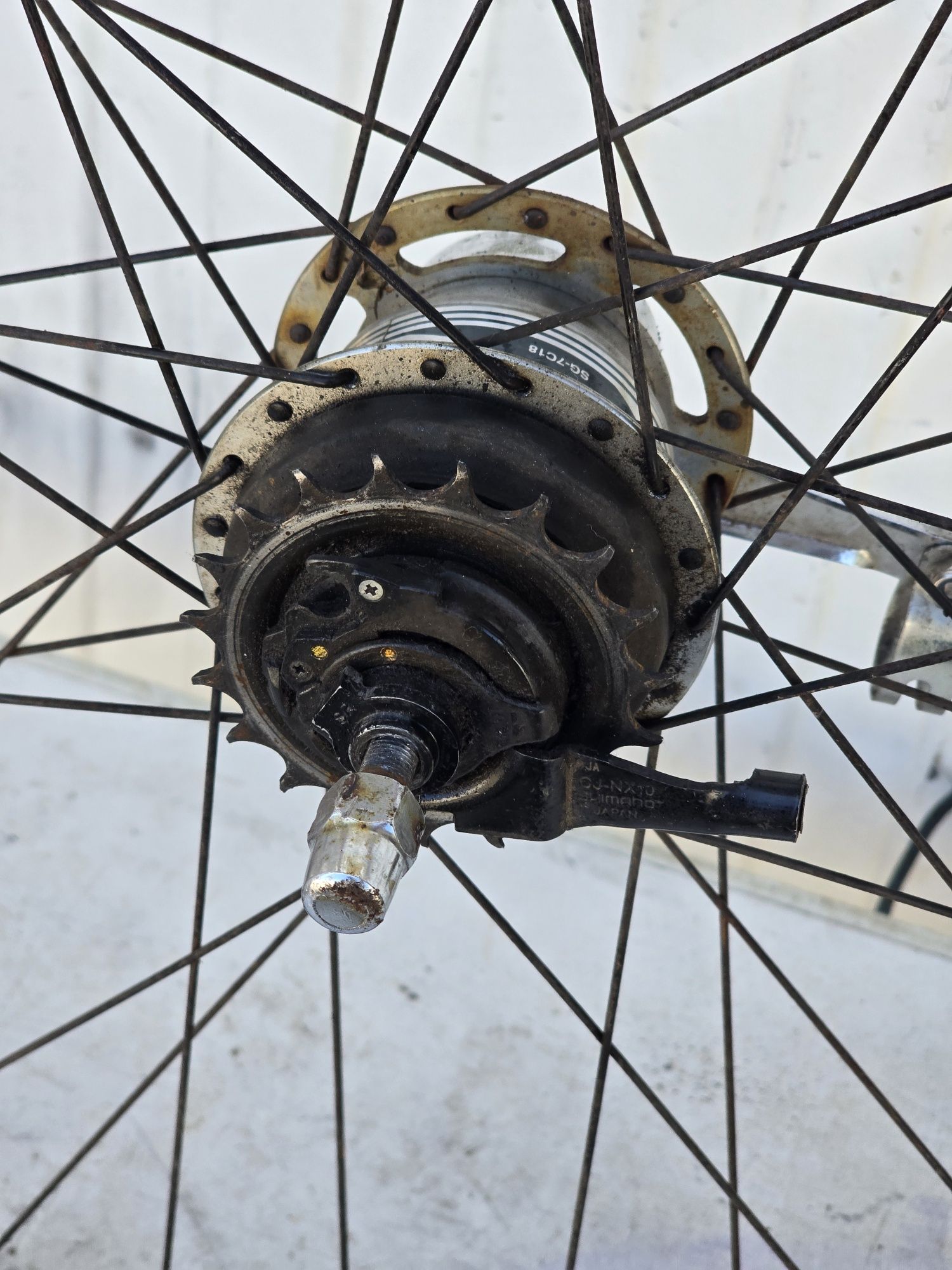 Koło rowerowe tylne 7 biegów shimano nexus-28 cali
