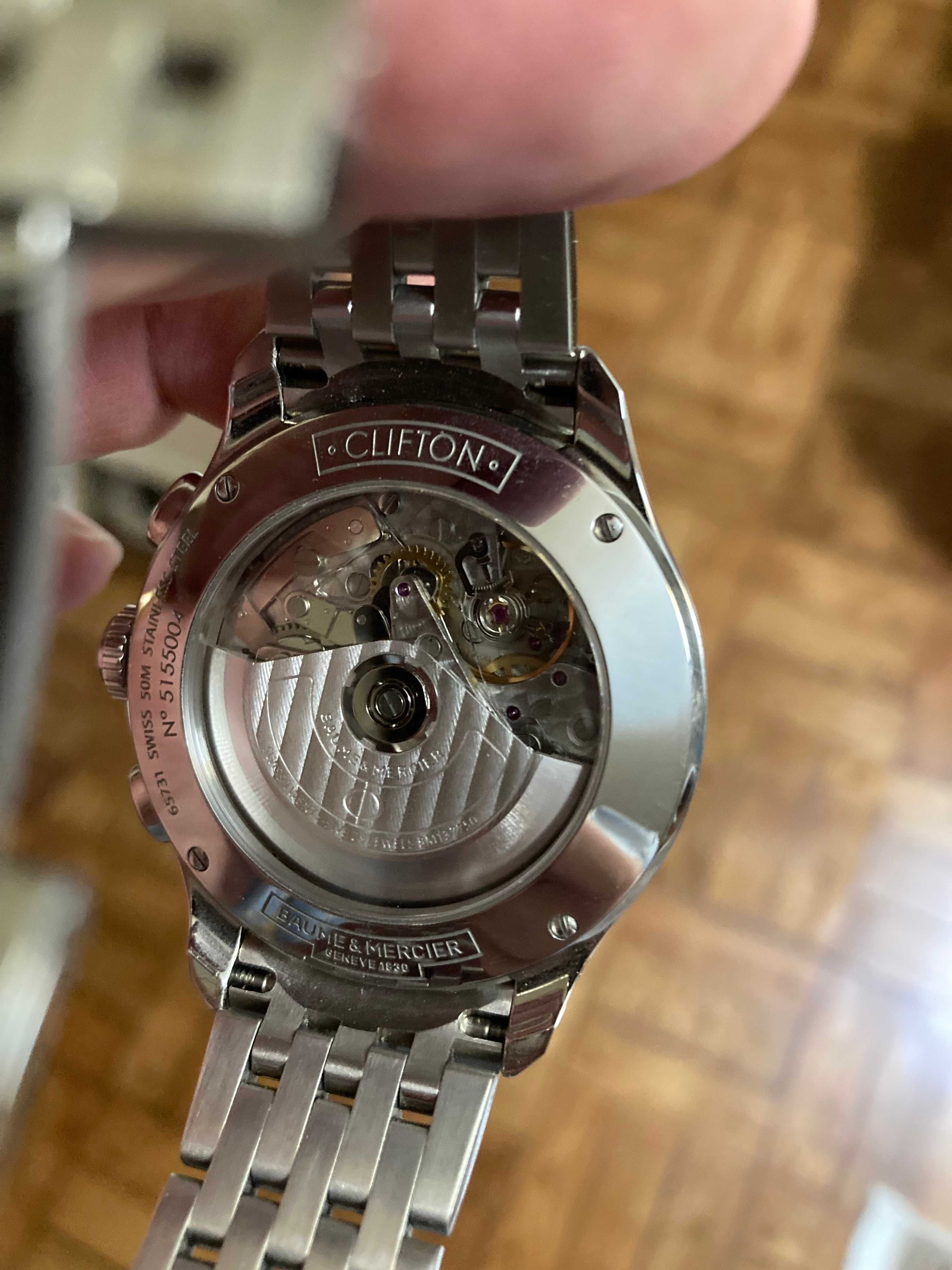 Baume Mercier  Clifton cronografo - como novo