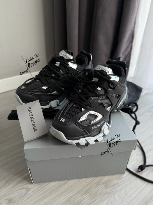 36/45р Balenciaga Track Black Silver 1:1 Original