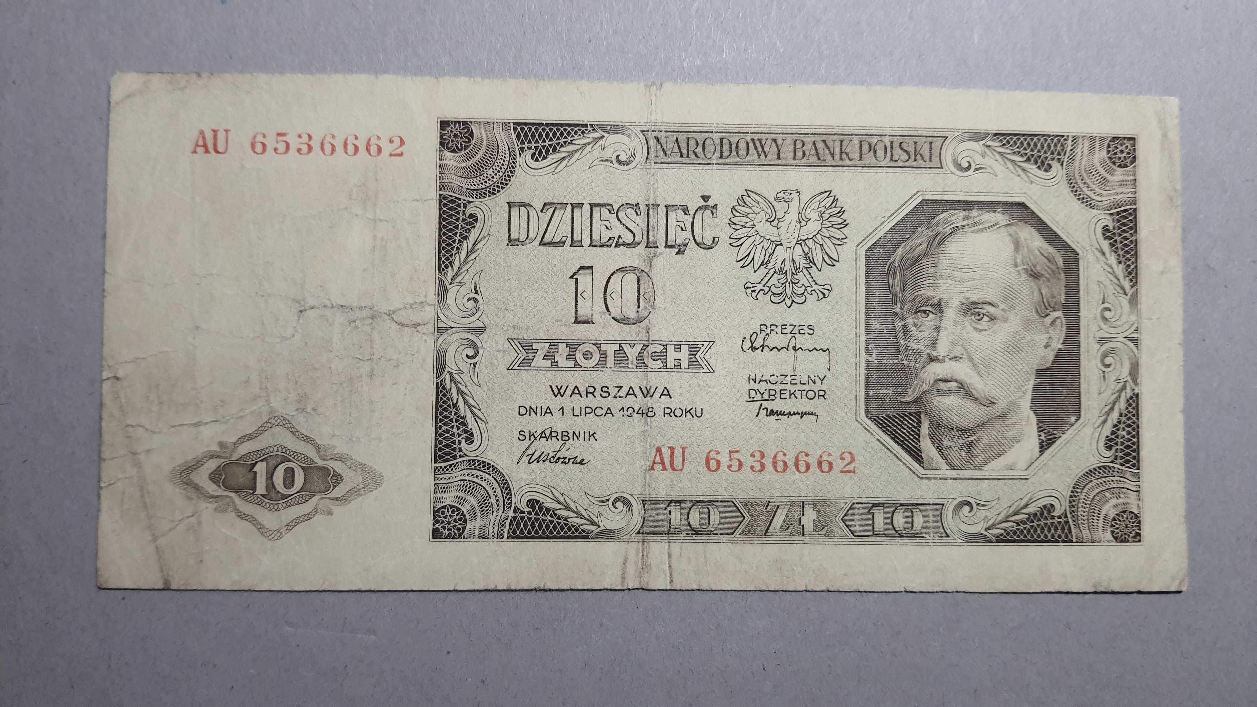 10 złotych 1948 s. AU