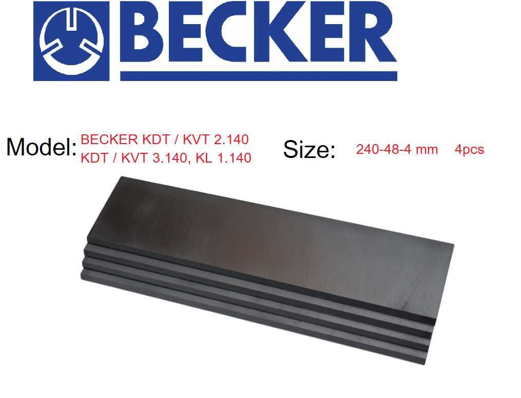 Графітові лопатки 240-48-4мм 4шт Becker KDT / KVT 3.140 WN 124-031