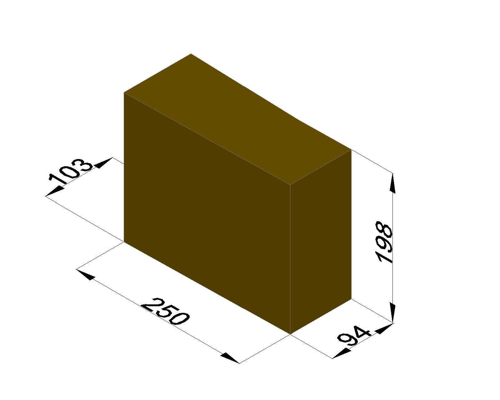 Cegła magnezytowa 15 kg/szt.