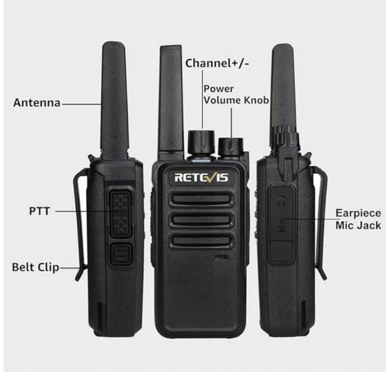 Retevis RT668 Krótkofalówki Walkie-Talkie Zestaw Słuchawkowy okazja
