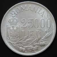 Rumunia 25000 lei 1946 - król Michał - srebro