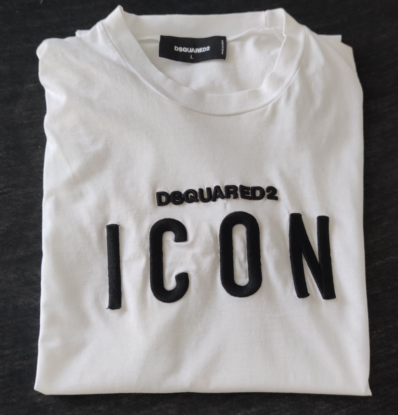 Icon Dsquared біла футболка L
