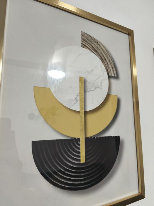 Quadros Abstractos + elemento decorativo