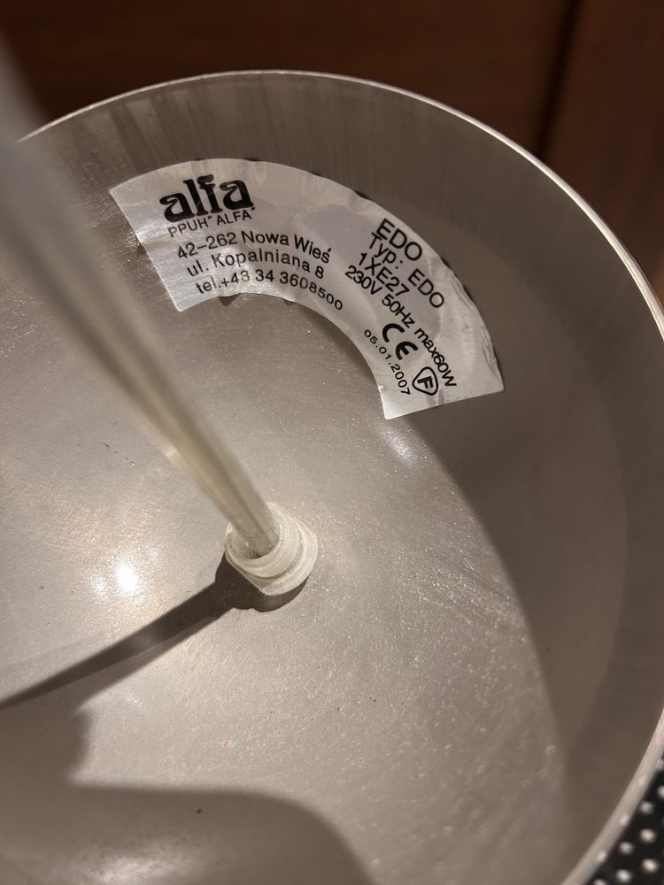 Szklana lampa wisząca na sufit klosz do lampy
