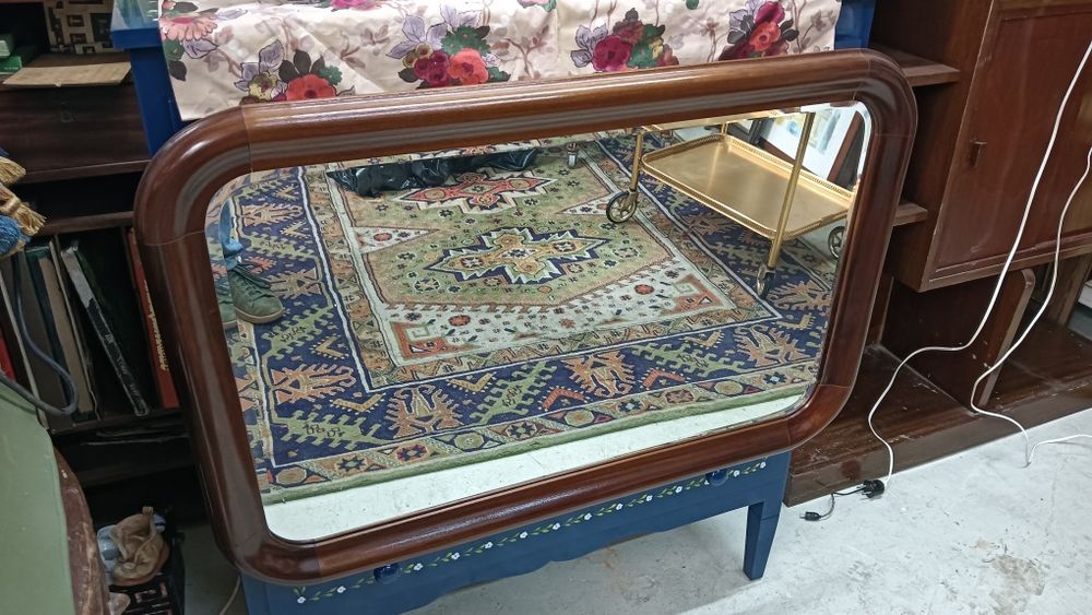 Espelho de parede rectangular em carvalho