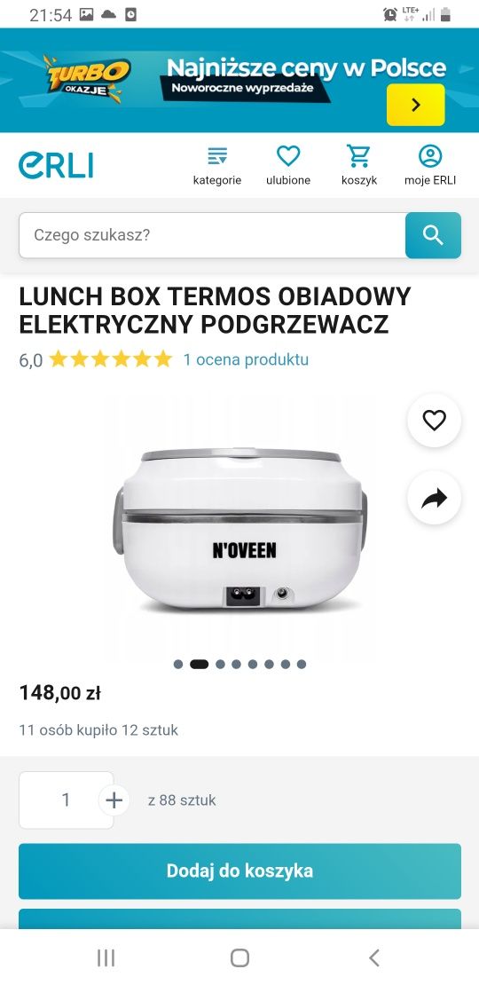 Elektryczny podgrzewacz żywności