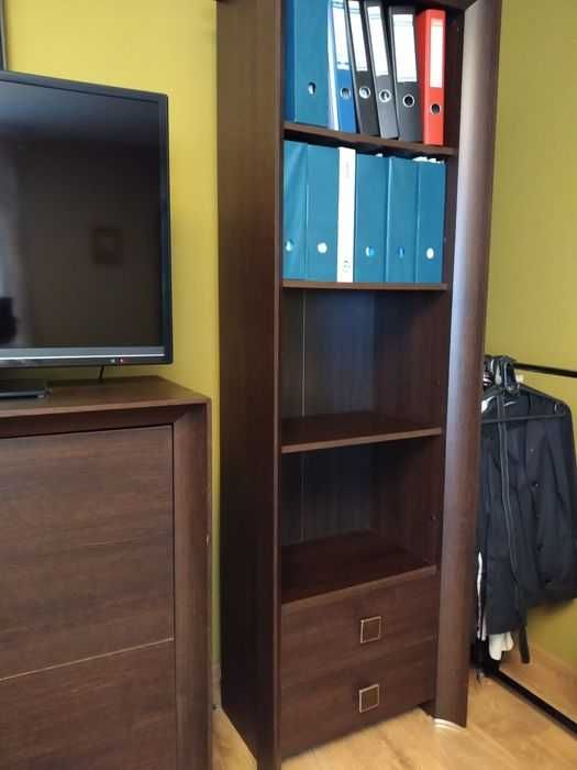 Regał ciemny brąz, wenge, Black Red White.