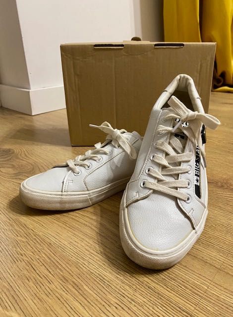 Buty damskie Big Star rozmiar 42 | białe, skóra ekologiczna, z logo