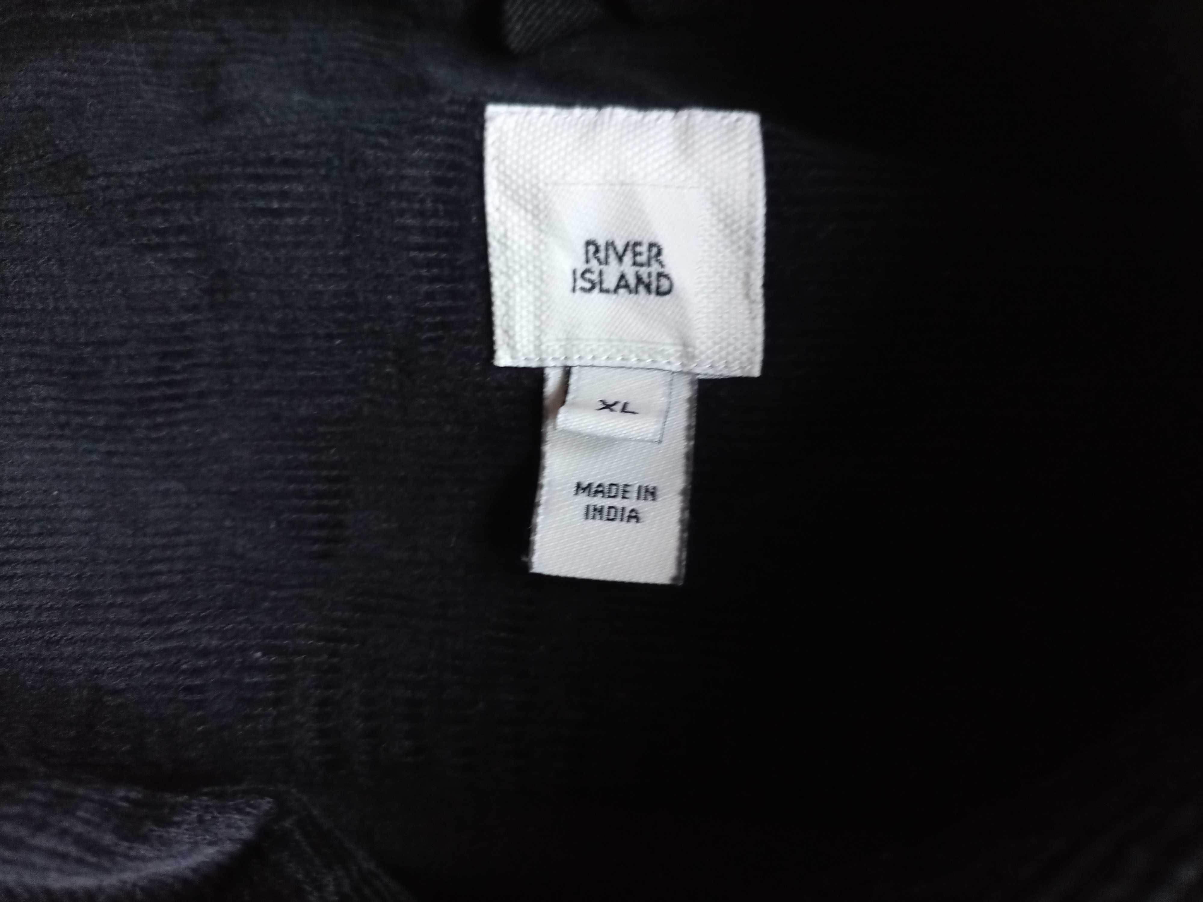 River Island koszula męska sztruksowa XL 100% bawełna