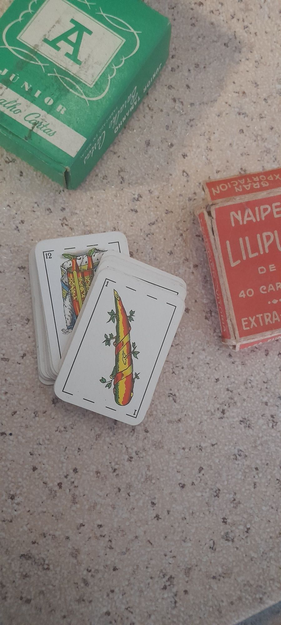 Mini baralhos de cartas