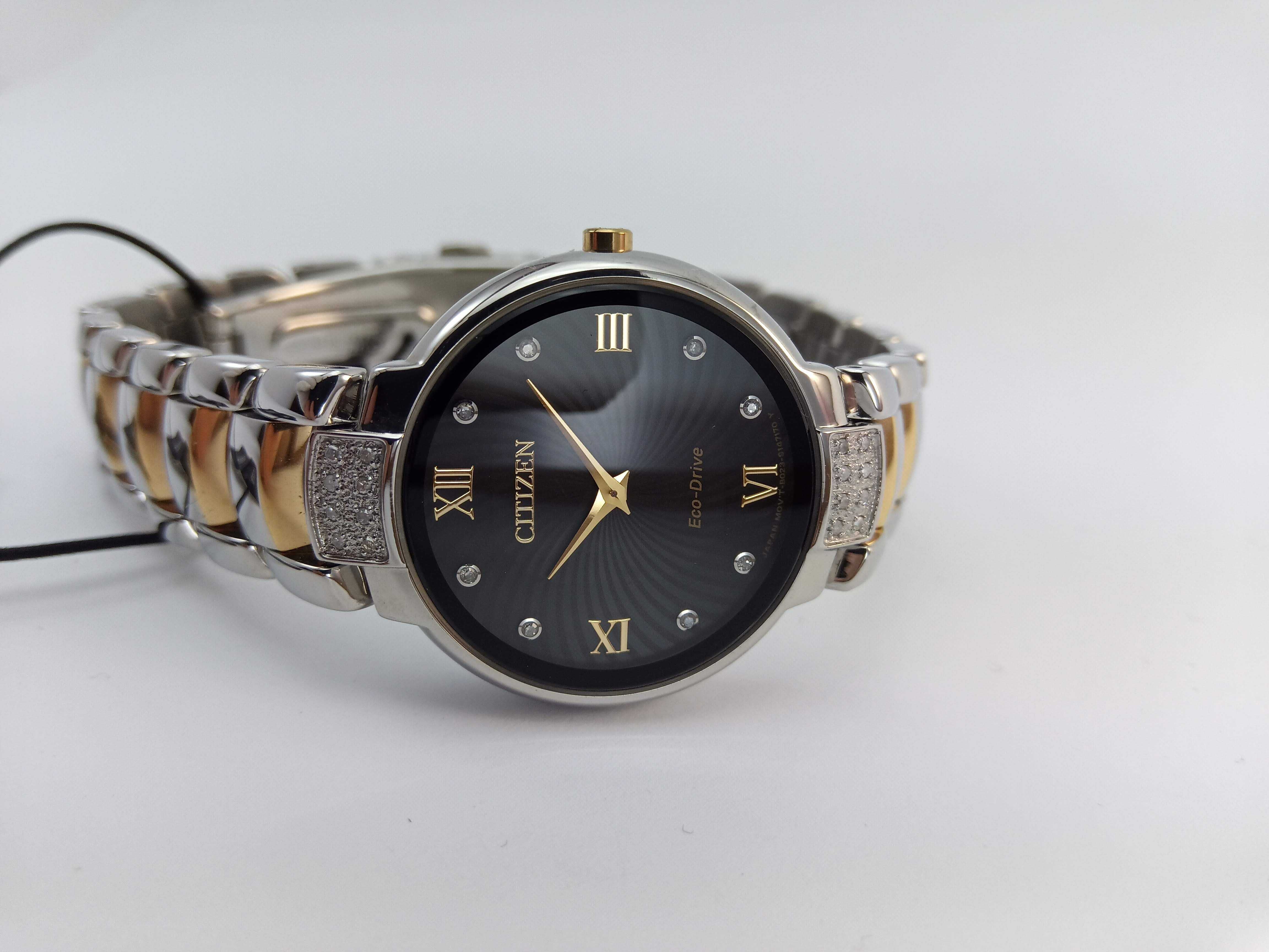 Восхитительные женские часы с бриллиантами Citizen Diamond EX1464-54E
