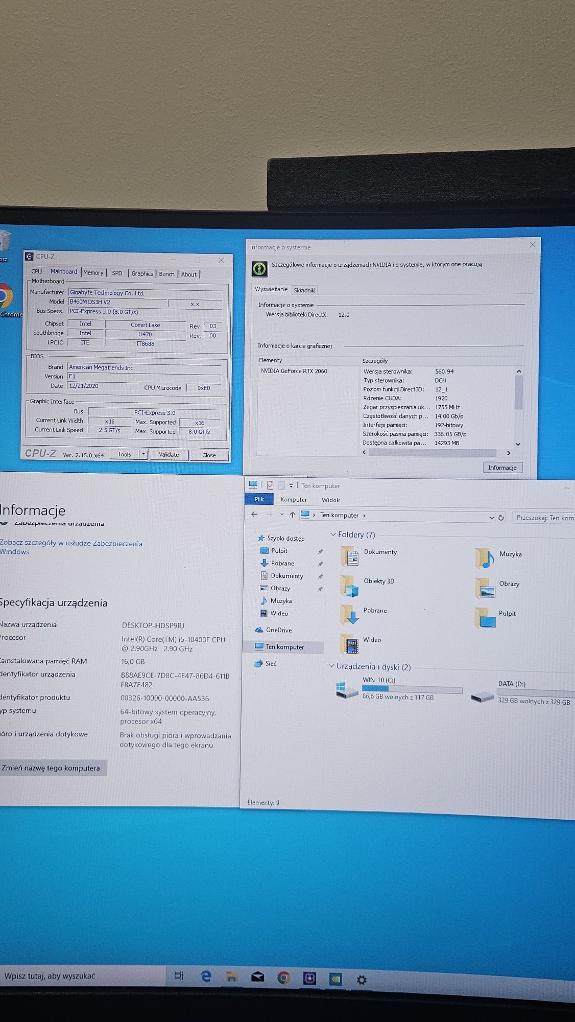 Silentium PC I5-10400 RTX 2060 16GB DDR4 SSD480GB