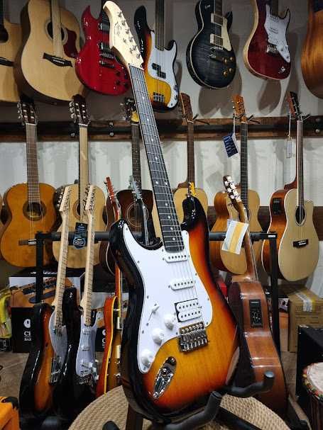 Ever Play ST-2 LH leworęczna gitara elektryczna ST2 SSH SB/WH lefthand