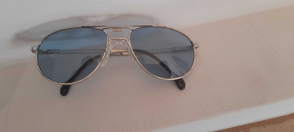 Puma - oculos sol retro metal lentes azuis