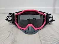 Różowe gogle okulary cross enduro motocross quad ATV rowerowe MTB