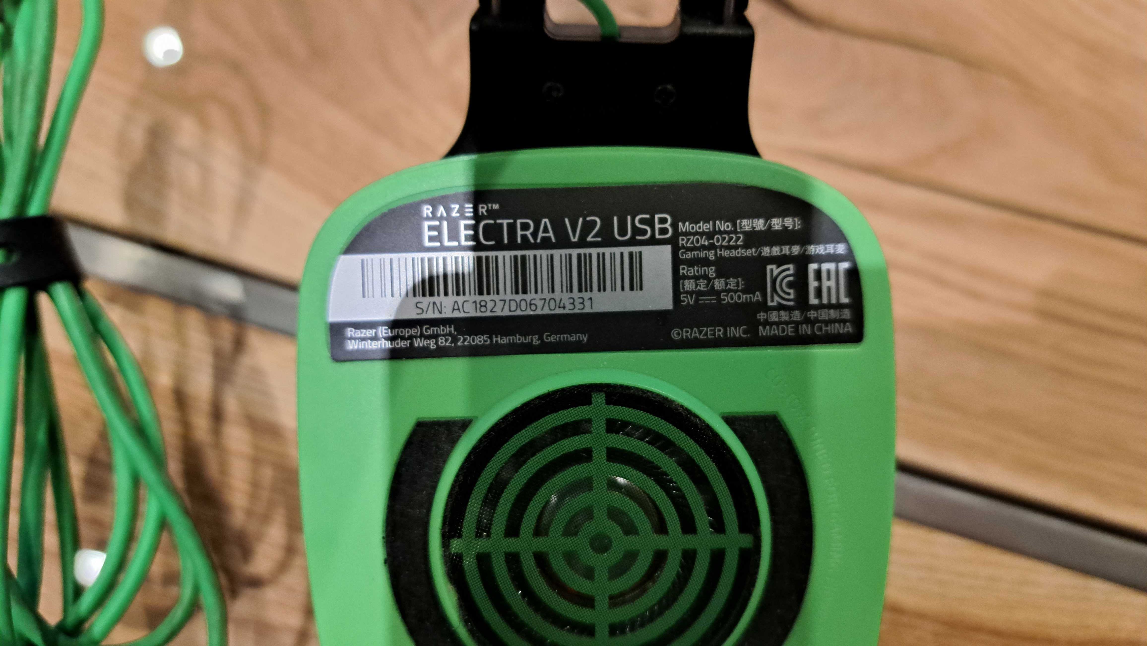 Słuchawki RAZER electra v2