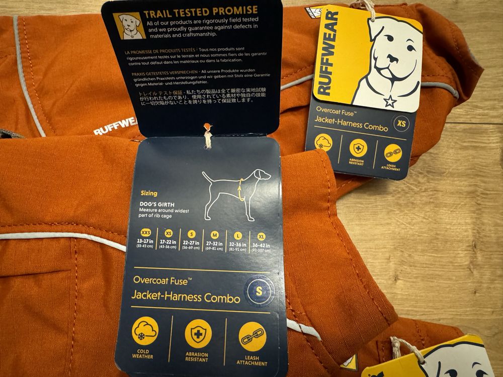 Ruffwear overcoat fuse kurtko szelki z polarem dla psa