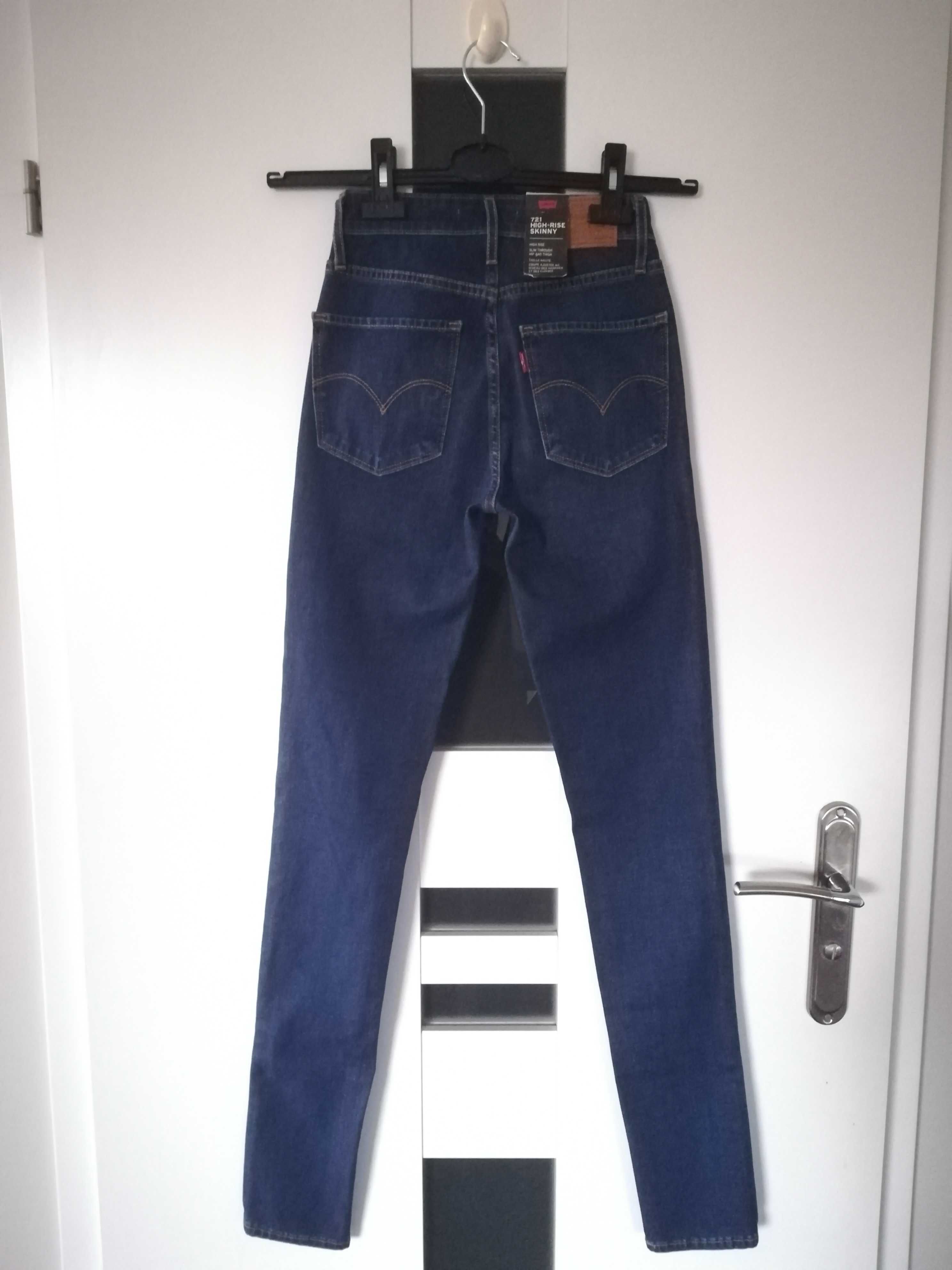 Nowe Levi's 721 Skinny 24/32 PREMIUM High Rise Skinny
