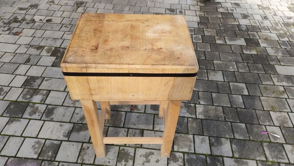 Kloc masarski drewniany