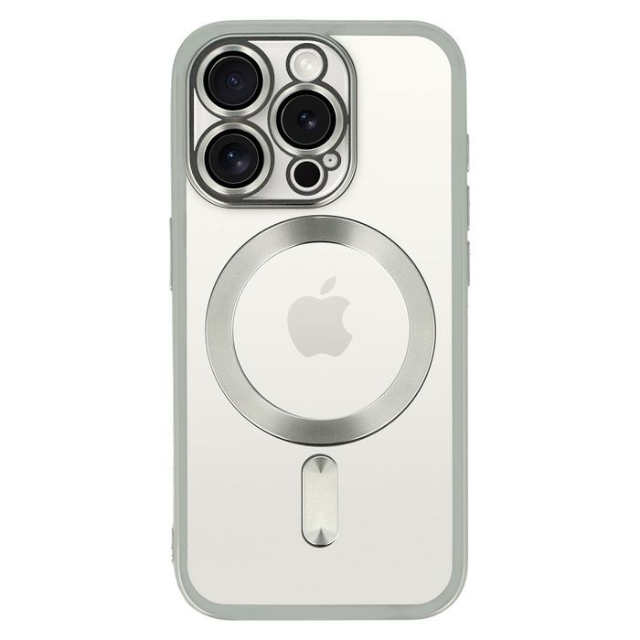 Metallic Magsafe Case Do Iphone 12 Pro Srebrny