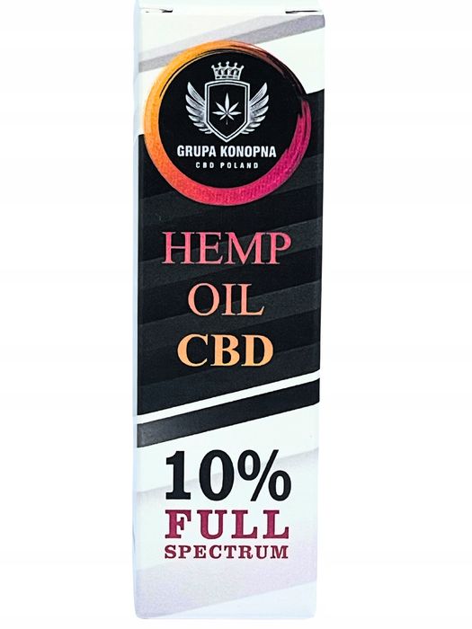 Olejek konopny CBD 10 % 1000 mg RAW 10 ml | Gęsty | mocny |świeży|