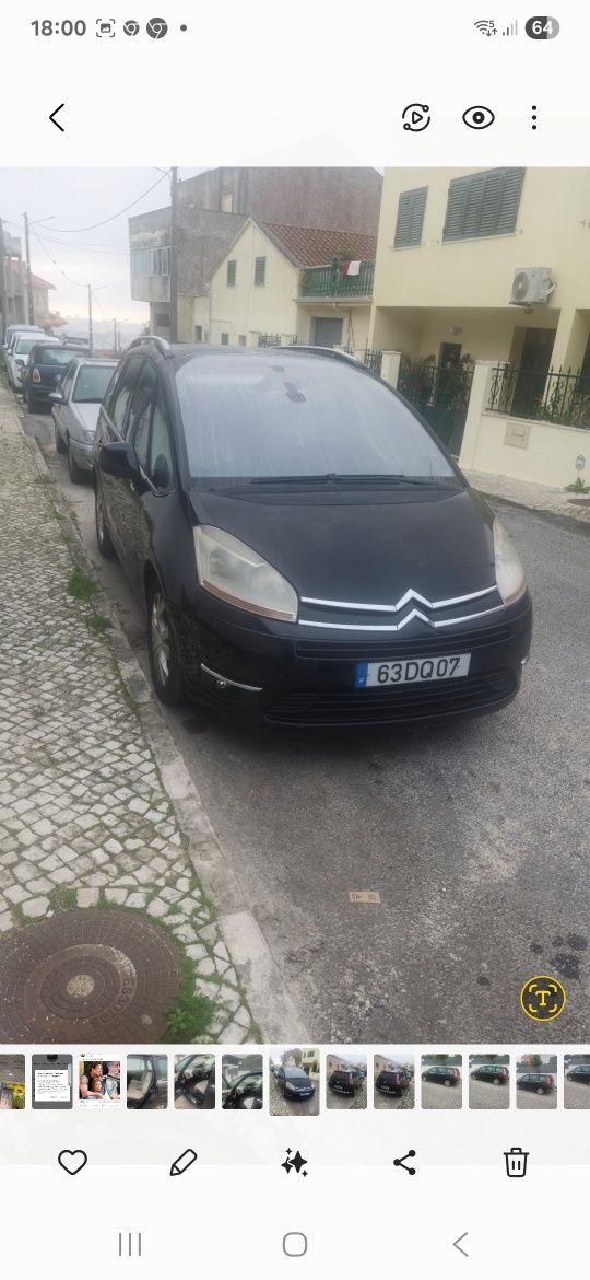 Carrinha citroën c4 grand picasso 1600
