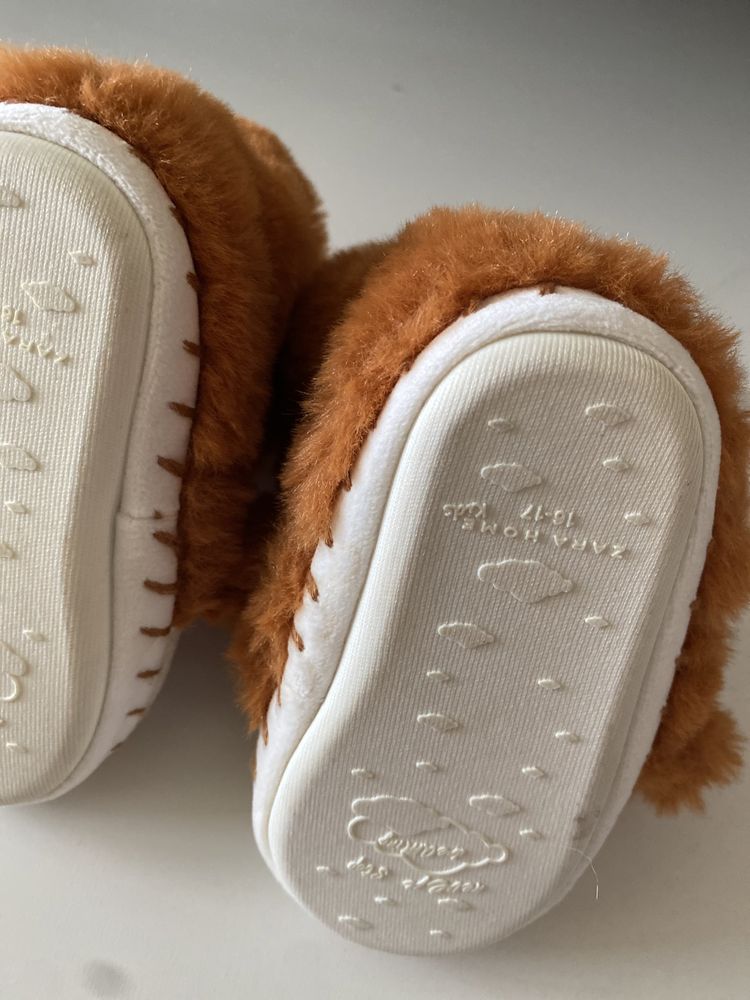 Pantufas Botinhas Peluche  bebé Zara Home Rapoza 17, Leão 26