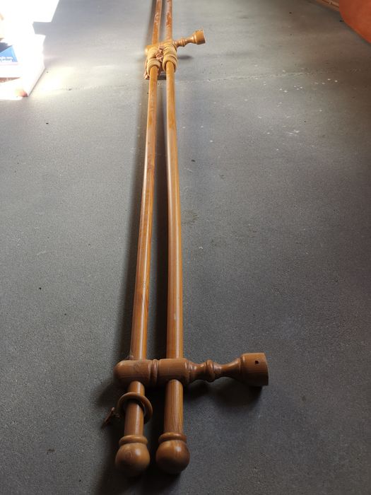 Karnisz drewniany kompletny 3m