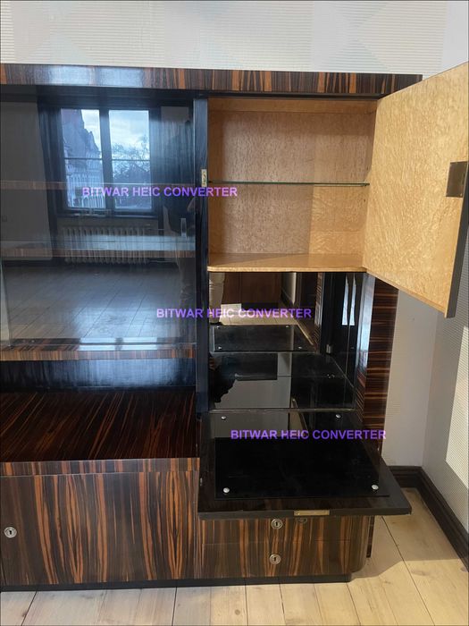 KREDENS BUFET ART DECO Bruno Paul piękny oryginał Makassar Rzadkość