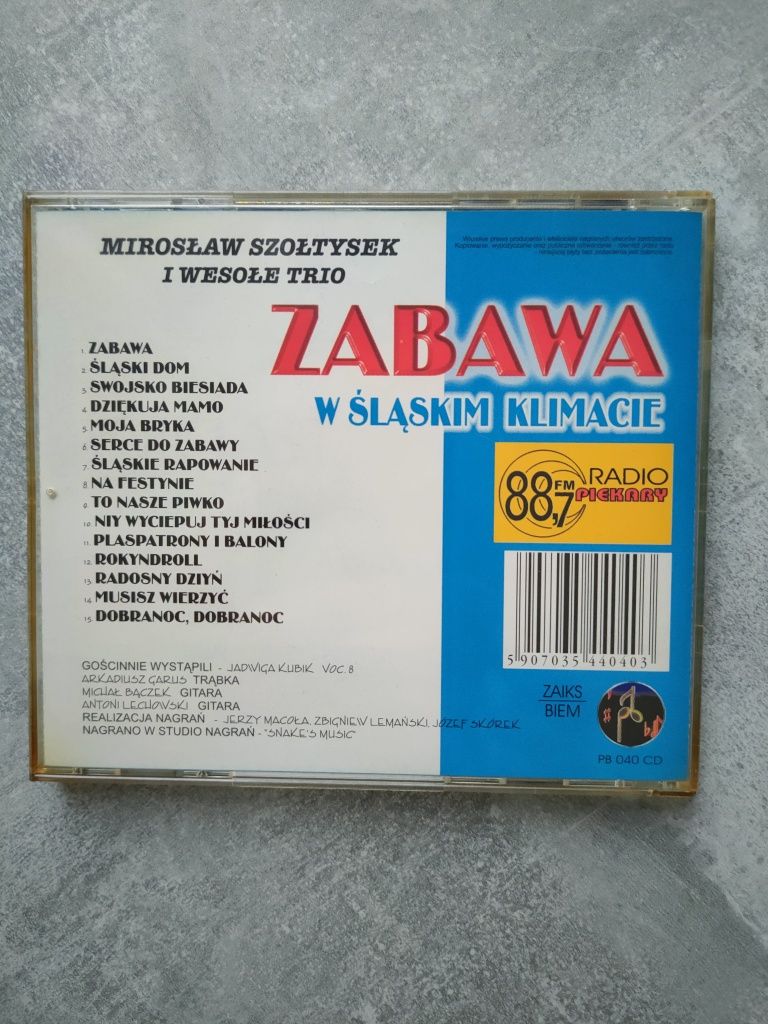 CD MIROSŁAW SZOŁTYSEK I Wesołe trio Zabawa w Śląskim Klimacie płyta