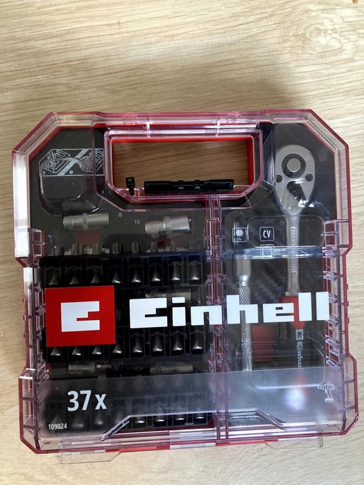 Conjunto ferramentas Einhell com roquete e 37 peças