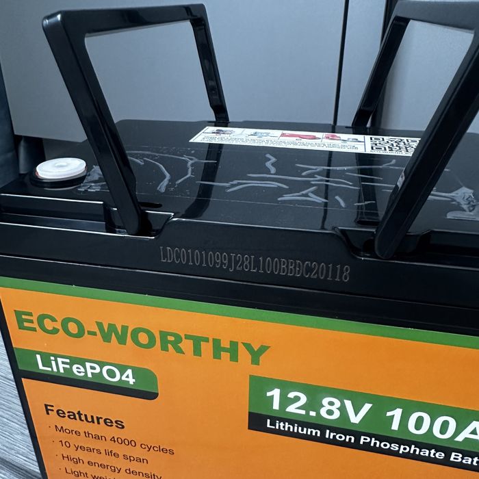 Аккумулятор Life4po США EcoWorthy 100A 12.8V (1280Wh) з BMS