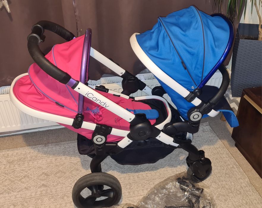 Wózek Icandy Peach Twins Duo Bliźnięta