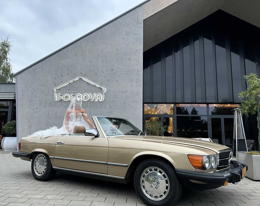 Auto do ślubu Mercedes SL  3800 R 107  cabrio