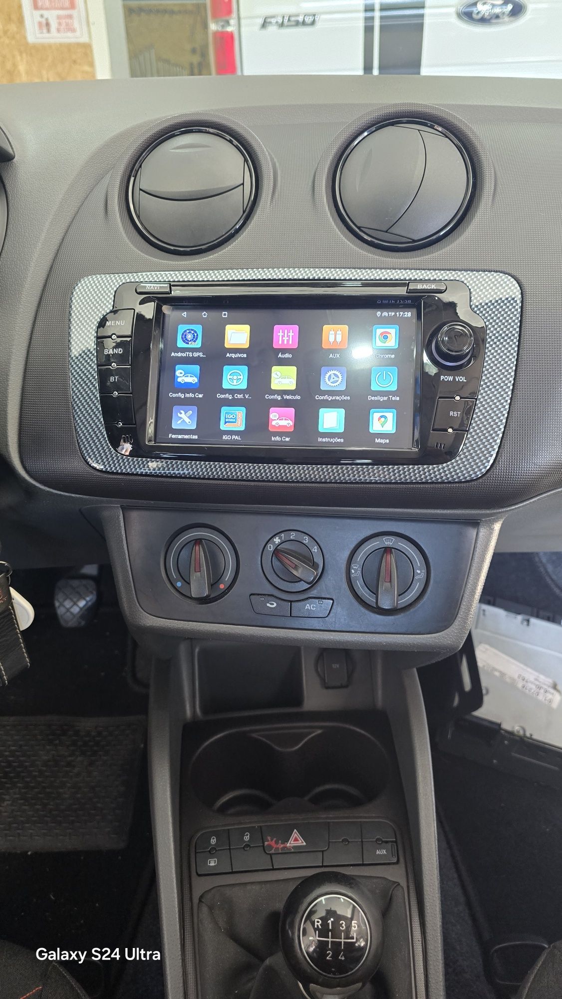 Rádio Seat Ibiza 6J Android 13 com GPS (Novo)