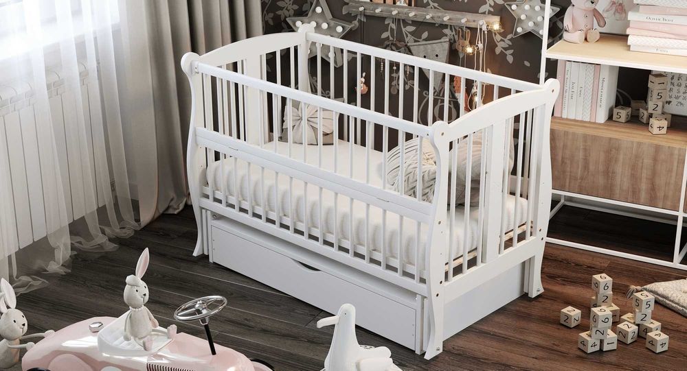 Ліжко для Немовлят ! Ліжечко Букове | Кроватка для новонароджених!