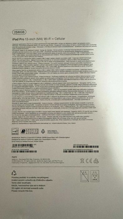 iPad Pro M4 13 256GB WIFI +5G - Jak nowy!