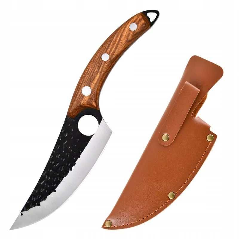TASAK nóż Toporek TOPÓR myśliwski FULL Tang KUTY + etui T1